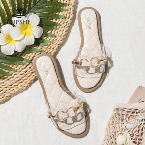 Luxe O-ring Slide Sandals Size 9